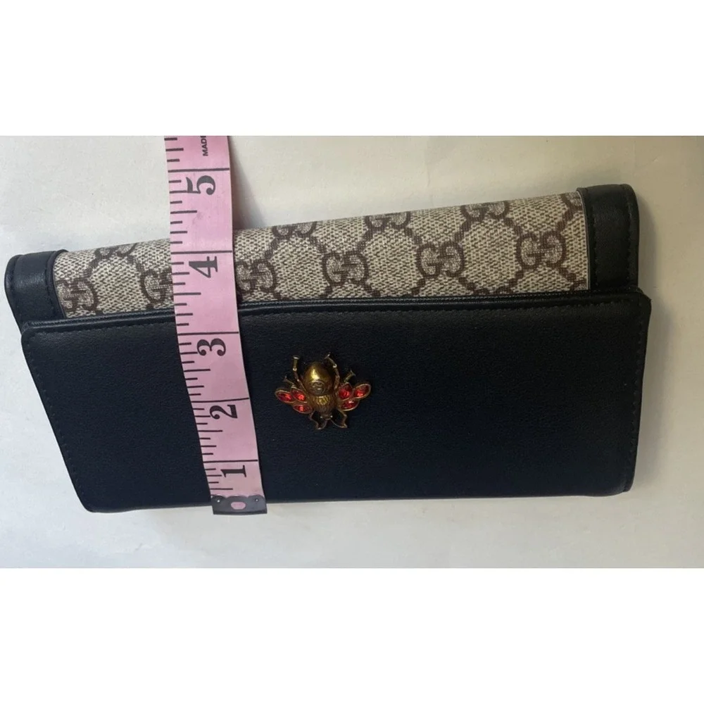 GUCCI‎ Queen Margaret GG Web Long Wallet Bee Compact